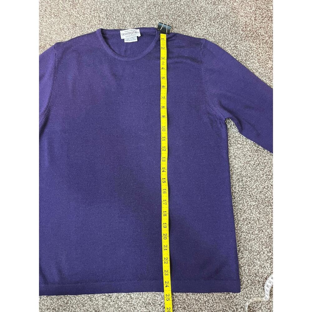 Sutton Studio 100% Merino Wool Sweater Women’s Purple Round Neck Size Medium - Picture 3 of 9